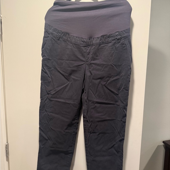 Gray Gap Maternity Khaki Pants - Picture 1 of 4